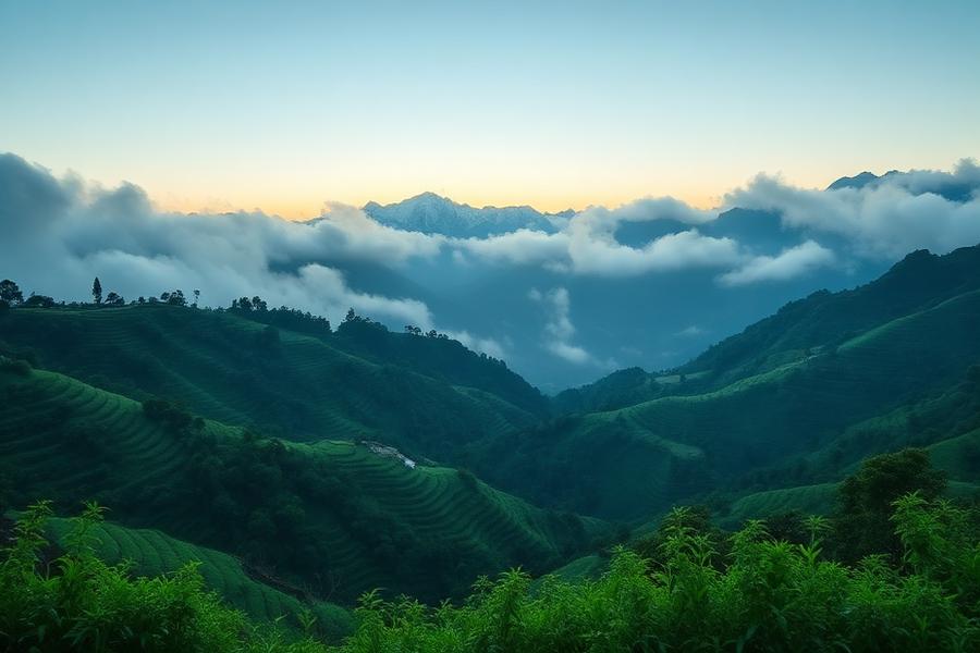 Himalayan valley where wild nettle is harvested